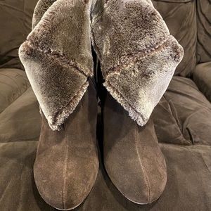 Boston Proper Wedge ankle booties